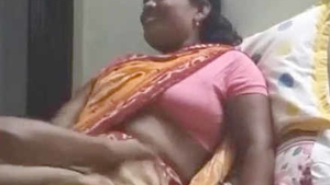 Indian maid pleasuring with oral skills