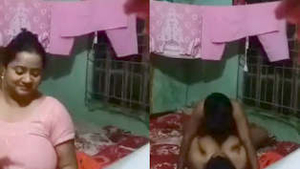 Indian wife with large breasts vigorously penetrated in heated video