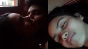 A stunning girl with blonde hair performs an incredible oral sex and gets vigorously penetrated