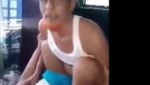 Indian village grandmother gets intimate with an elderly man