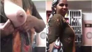 Mallu Bahbhi flaunts her breasts in a steamy video
