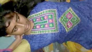 Indian village girl Alice performs a sensual show