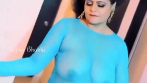 Sapna's alluring breasts on display with teasing nipple stimulation