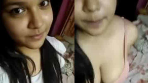 Stunning woman reveals her ample breasts to her boyfriend