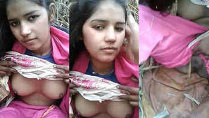 Indian Desi girl gets her tits and pussy grabbed by her boyfriend