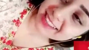 Pakistani babe flaunts her beauty in a video call