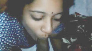 Tamil aunty gives a hot blowjob in front of her husband