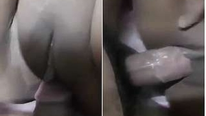Indian girl's first time with lover in homemade video