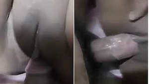 Indian girl's first time with lover in homemade video