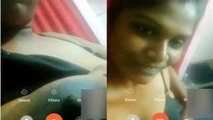 Tamil girl flaunts her big boobs in a steamy video