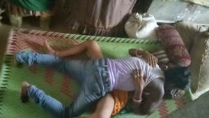Quick and passionate encounter between a village couple