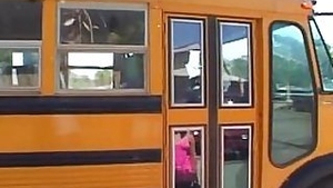 School bus driver fucking girl