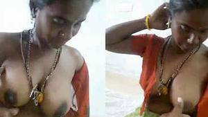Tamil maid with large breasts engages in sexual activity