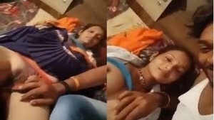 Couple's homemade video features wife's big tits and pussy