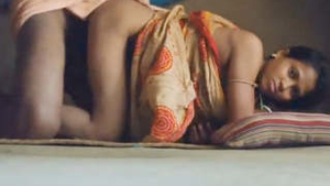 A village wife enjoys being controlled during doggy-style intercourse