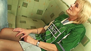 Old granma losts bet and gets fucked