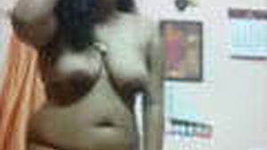 Beautiful Indian girl reveals her big breasts and intimate area