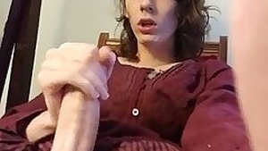 Expertly pleasure a transsexual's penis
