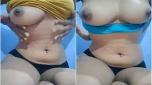 Beautiful Indian woman reveals her breasts