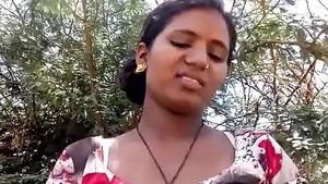 Outdoor sex with a village girl
