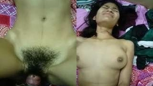 Horny Indian babe takes it in the ass from her boyfriend