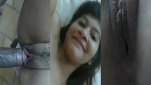 Busty Indian girl gets fucked in missionary style by her lover
