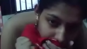 Indian wife gives a handjob to her husband