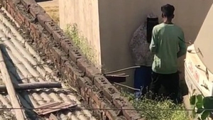 Indian wife with large breasts exhibits explicit behavior in nature