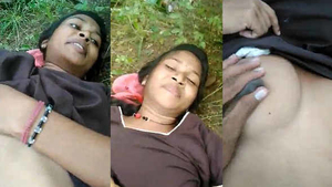 Bf gives a boob massage and pussy fingering to his sexy girlfriend