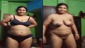 Older auntie from the village bares her body