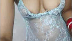 Freshly wedded pair indulging in pleasure