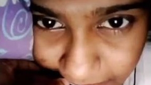 Indian woman showcases her large breasts on VK's webcam