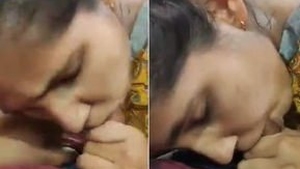Indian girl gives head