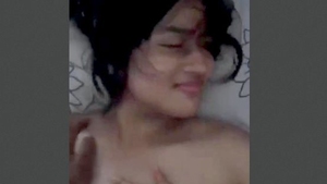 Lover has passionate sex with his cute girlfriend