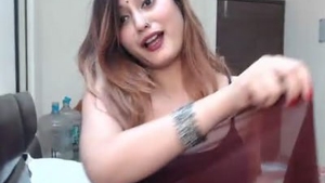 Busty Indian bhabi Anna in premium cam video collection