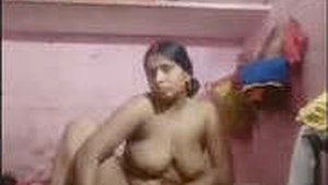 Aroused Indian wife pleasuring herself