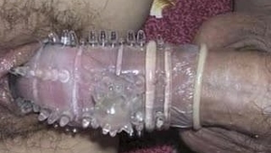 Asian penis plays with pleasure devices