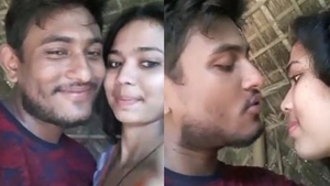 Indian couple has fun in the park