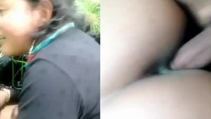 Desi couple has outdoor sex in the jungle