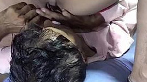 Aroused Indian wife loudly moans during husband's cunnilingus