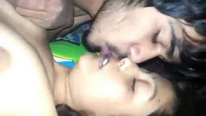 Indian couple indulges in passionate kissing and fucking