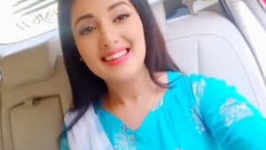 First time Desi babe reveals her full breasts and captivating face