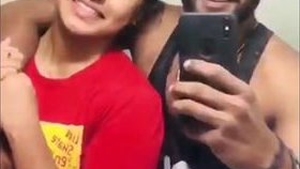 Couple indulges in nude mirror selfie in hotel room