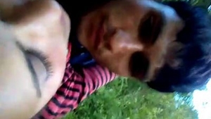 Girl in a bikini gets fucked in the jungle