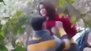 Outdoor passion: A steamy encounter caught on camera