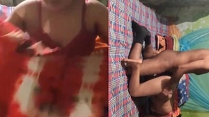 Desi couple gets caught having doggy style sex in a village