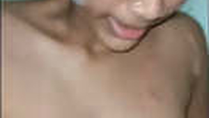Horny girl indulges in solo play with MMS