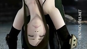 Horny 3D hentai chick finger fucked
