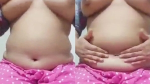 Indian girlfriend with big boobs gives a sensual massage