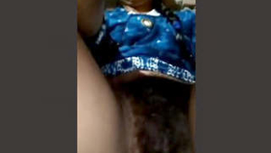 Desi Indian girl's solo showcase of her body and fingers
